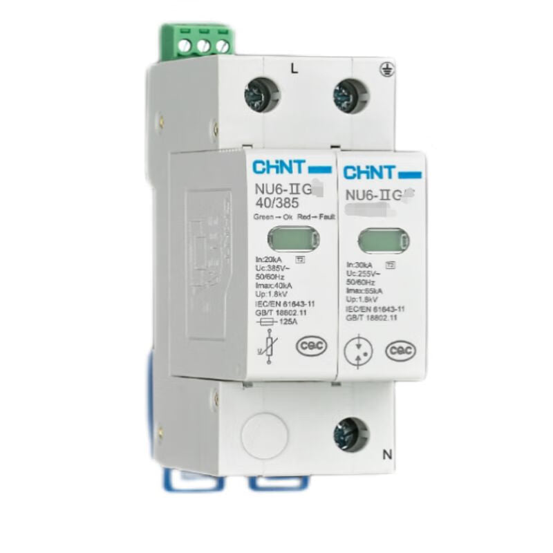 CHINT NU6-ⅡG Surge Protector 40kA 385V 1P+N