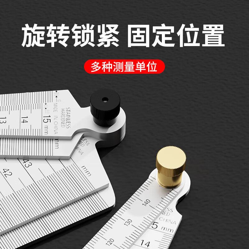 Mitz gap gauge, feeler gauge, stainless steel wedge feeler gauge, tapered gauge, bore diameter gauge, feeler gauge 15-30mm