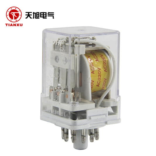 [PEOTR] JXT-3C intermediate relay small electromagnetic relay 12V/24V/220V/380V AC and DC optional 11 round feet AC380V 1 piece