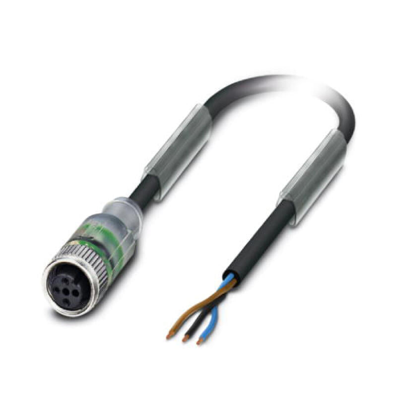 Phoenix sensor/actuator cable; SAC-3P- 5,0-PUR/M12FS-2L