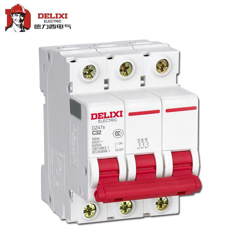 Delixi air switch small circuit breaker DZ47s C type 3P 32A 400V DZ47SN3C32 other other 32A 3p other other 7