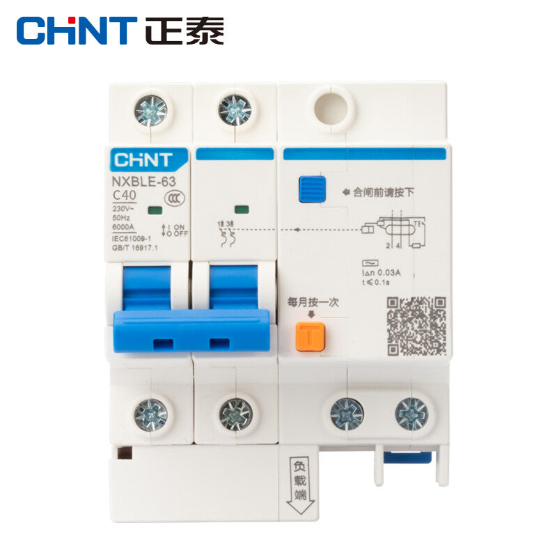 Chint NXBLE-63-2P-40A Residual Current Circuit Breaker 40A