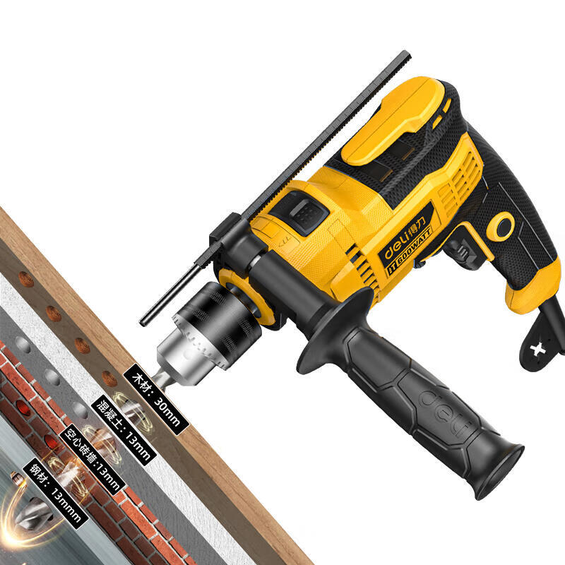 Deli Tools Home Improvement Grade AC Impact Drill 600W/φ13; DL-CZ13-W1
