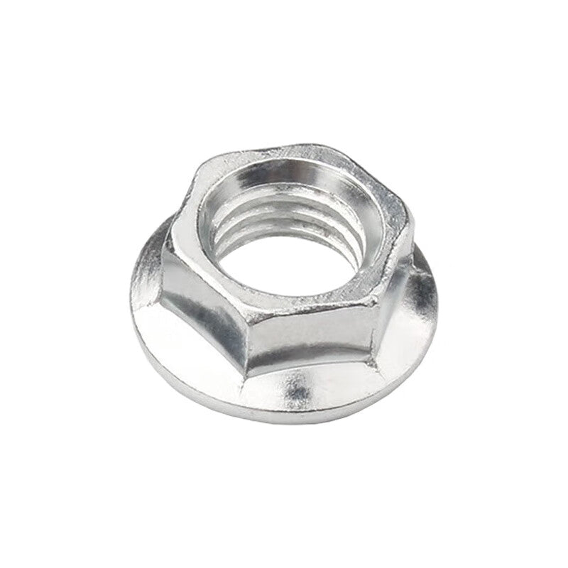 Steel Precast Products National Standard Galvanized Flange Nuts Anti-slip Headstocks Anti-loosening Nuts with Washers Tightening Flange Face Nuts [Beijing Supply] M12 (50 pieces per pack)