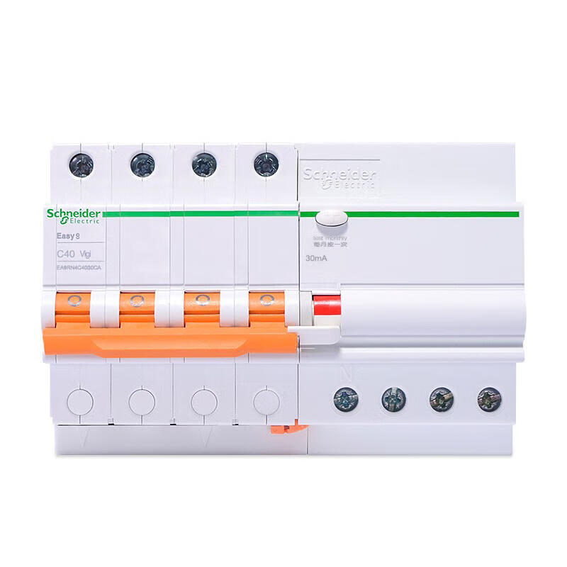Schneider Electric EA9RN4C4030CA 4P C40A/30mA Leakage Circuit Breaker