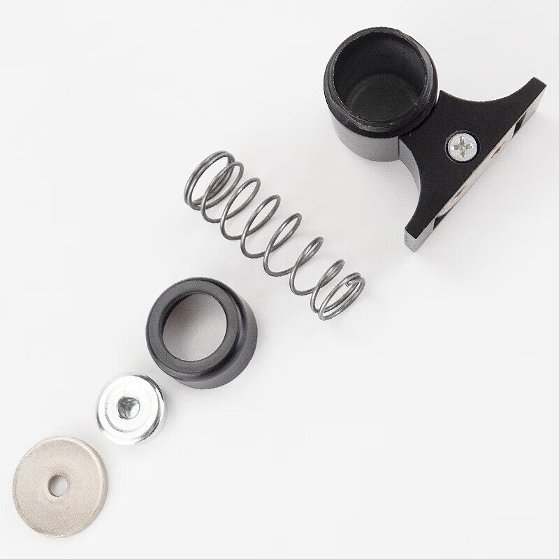 Jin Gu Lao Anti-collision Floor Door Stopper, Thickened Door Stopper, Magnetic Door Stopper, Zinc Alloy Door Stopper with Strong Magnet, Comes with Screws, Black KZS-1143