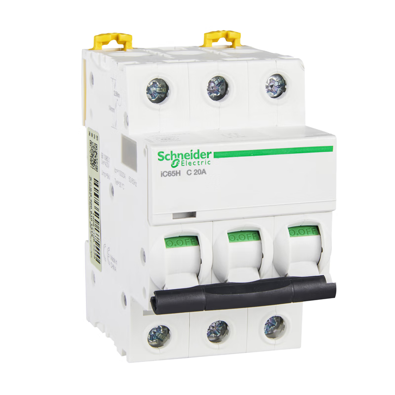 Schneider Electric Mini Circuit Breaker; iC65H 3P C20A