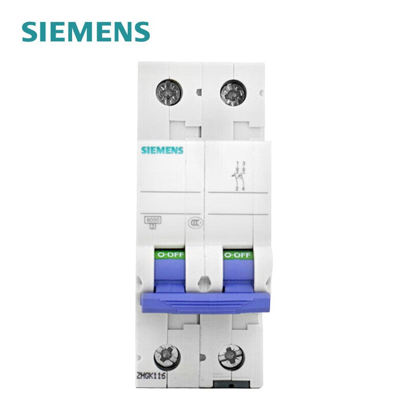 Siemens 5SN6250-7CN 50A Type C 2P Main Circuit Breaker