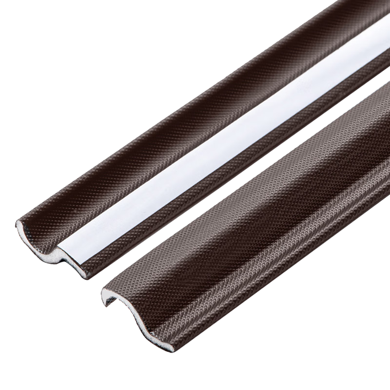 Anseri window sealing strip, door and window sealing strip, windproof strip, PVC window sound insulation strip, winter heat insulation and windproof strip, 10m, brown, 5K00028