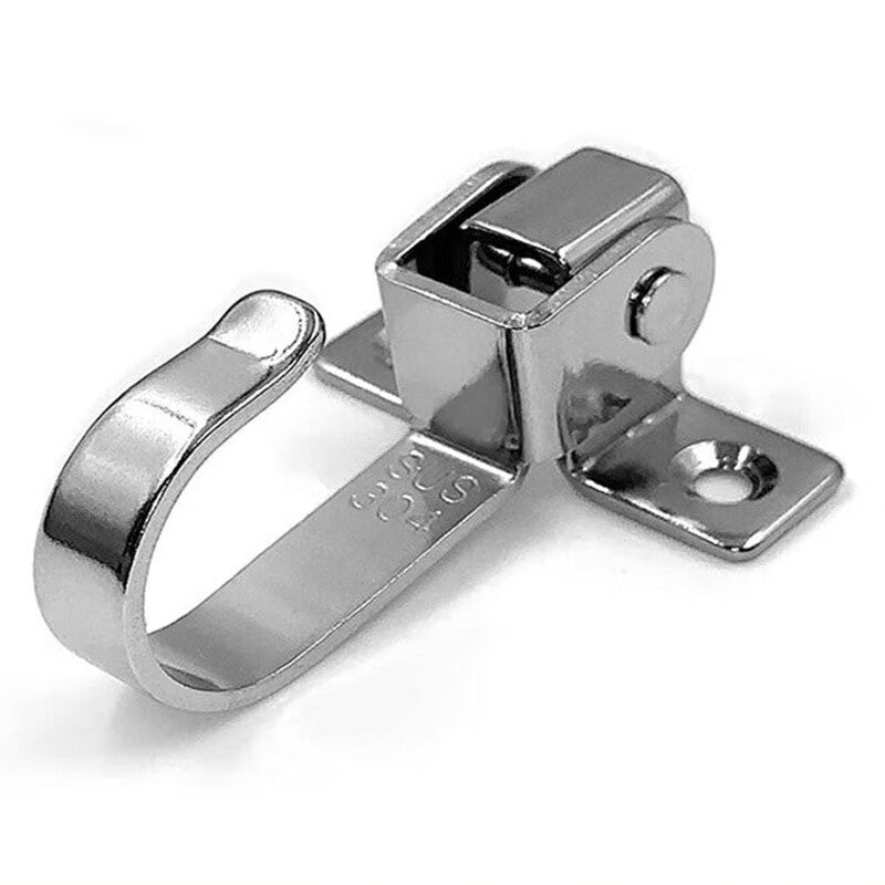 Jingu Lao 304 Stainless Steel Movable Hooks, Wall Hooks, Ceiling Hooks, Door Hooks, Bathroom Storage Hooks, 2 Pieces with Screws