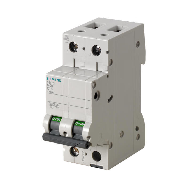 Siemens 5SL6 2P C6 Miniature Circuit Breaker 6A 6kA