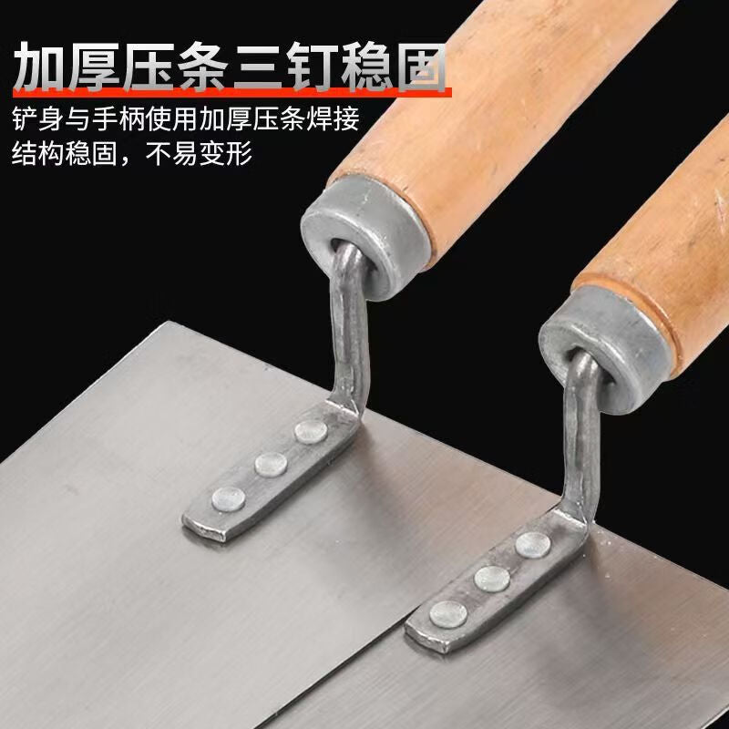 Fulida manganese steel trowel, putty scraper, plastering tool, trowel, iron plate scraper, cement scraper, bricklayer and masonry worker's special tool.