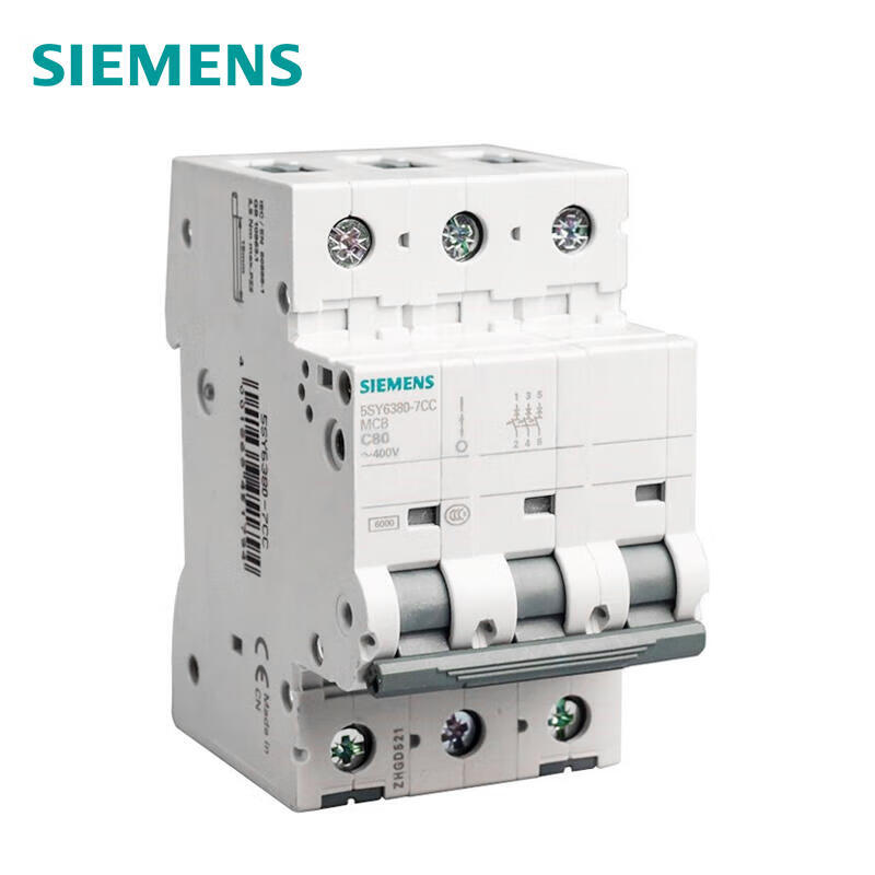 Siemens ET-5SY 4A 3P D 6kA Miniature Circuit Breaker