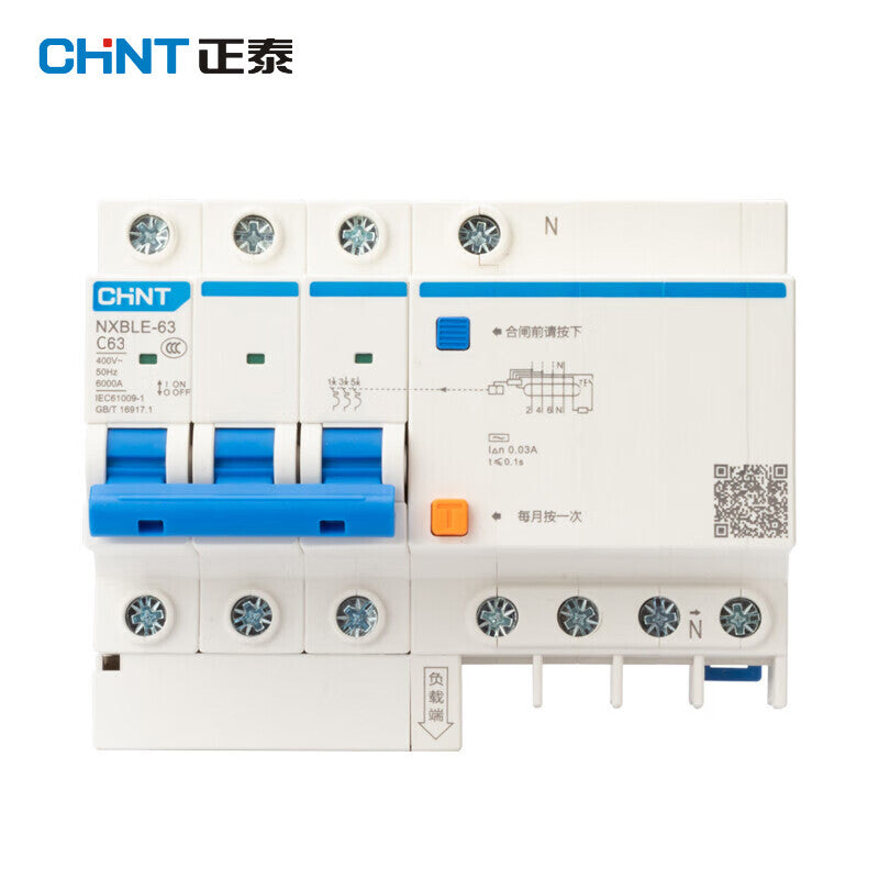 Chint NXBLE-63 63A Leakage Protection Air Circuit Breaker