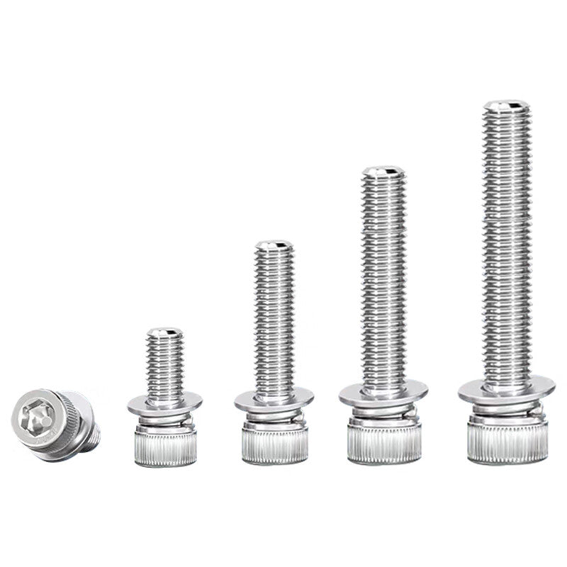Hurricane 304 Stainless Steel Socket Head Screw Set Unit: Set M6*10