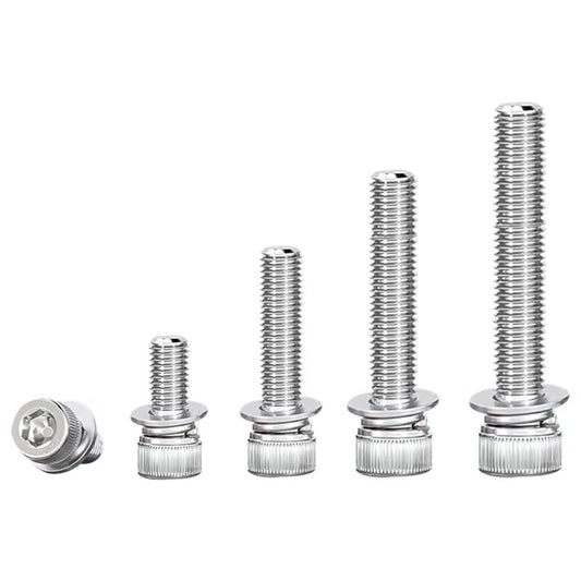 Hurricane 304 Stainless Steel Socket Head Screw Set Unit: Set M6*10