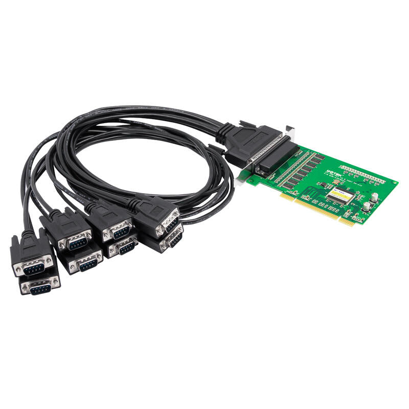UOTEK PCI to 8-port RS232 high-speed serial port card computer serial port expansion card with serial port cable 9-pin com port industrial grade; UT-768