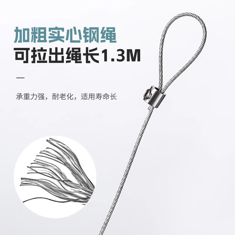 Chuke No-Drill Automatic Household Door Closer, Simple Door Closing Tool, Pull Rope Closer, Black, 800 Tensile Strength