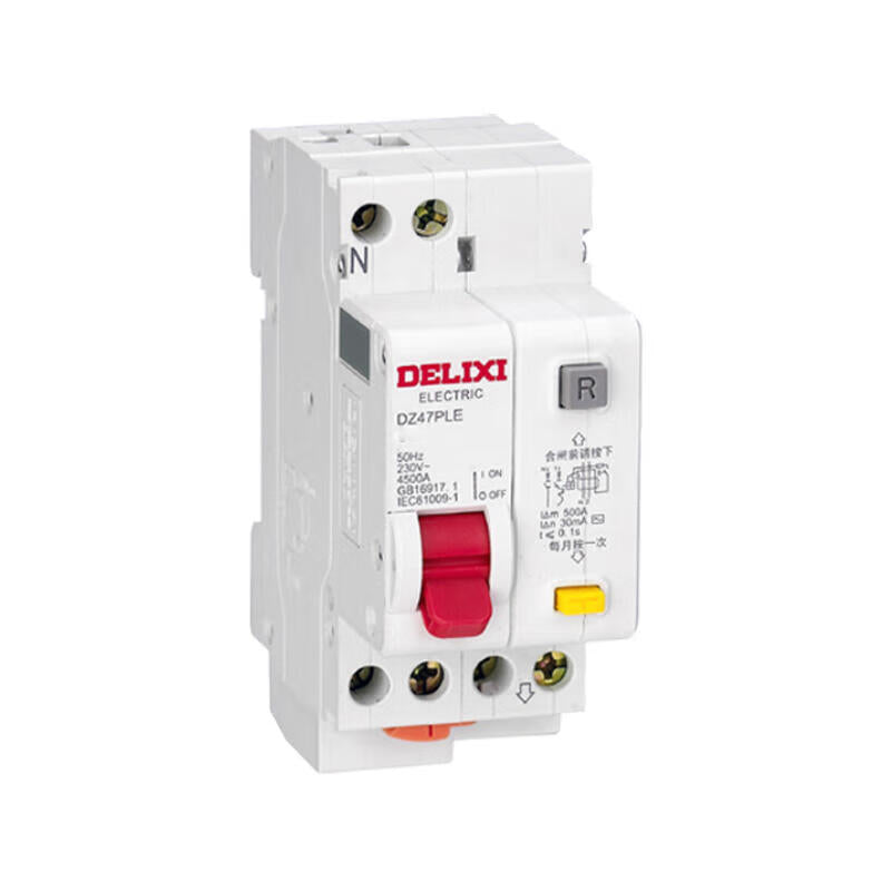 Delixi Electric leakage protection circuit breaker; DZ47PLEY-63 1P+NC 20A 30mA
