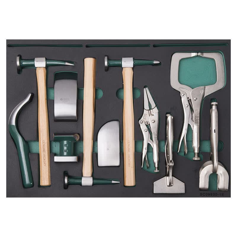 SATA 249-piece sheet metal repair tool cart set (including 95126-6 drawer tool cart); 09930