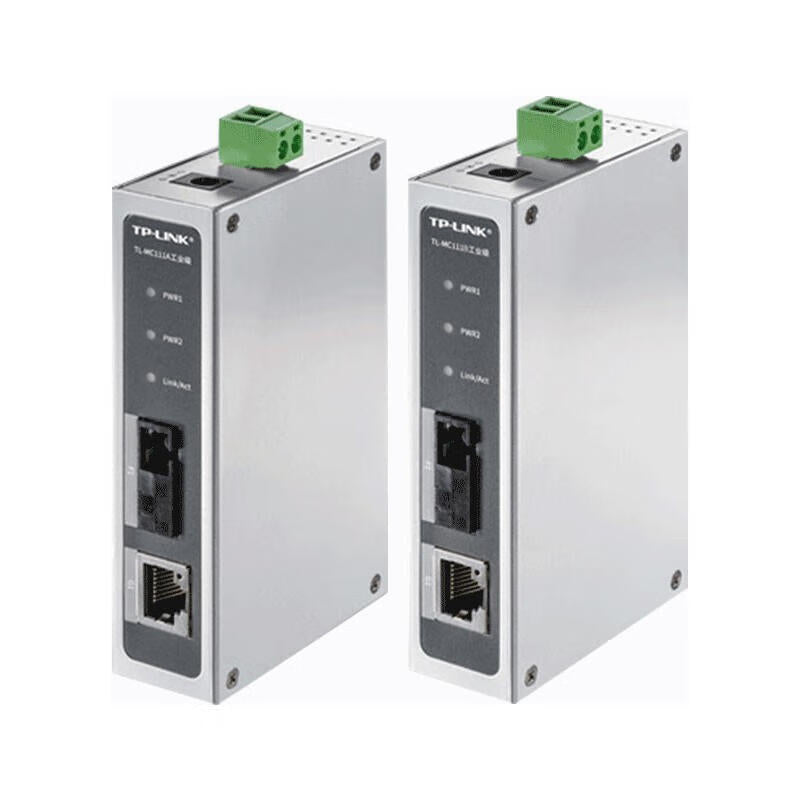 TP-LINK/Pu Lian industrial grade fiber optic transceiver, 100M single mode single fiber, 20KM set, 1 each, 100M, SC port, 1 each, 100M, RJ45 port; TL-MC111A industrial grade + TL-MC111B industrial grade