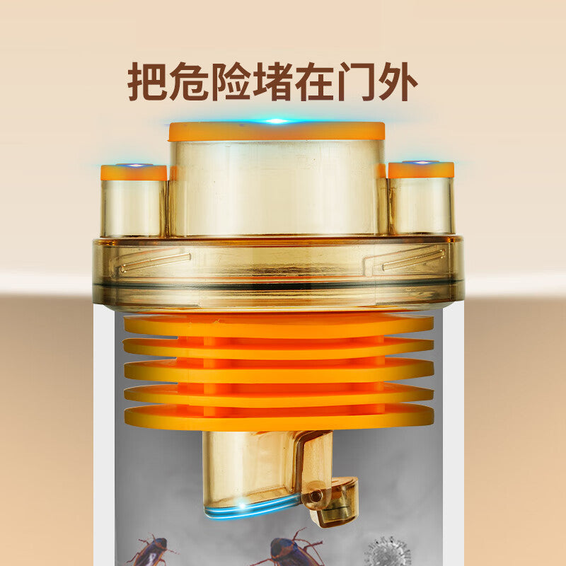 Andatong Sewer Odor Prevention Device, Sewer Pipe Sealing Cap, Odor-proof Sealing Plug, Check Valve Connector, Orange T-fitting [Universal for 50/75 Pipes]
