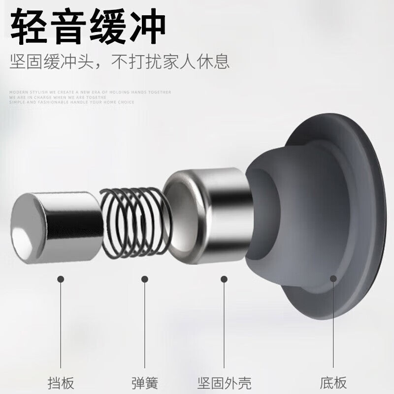 Fengshang door stopper, no drilling required, anti-collision silicone bathroom/toilet door stopper, fixed household door suction cup.