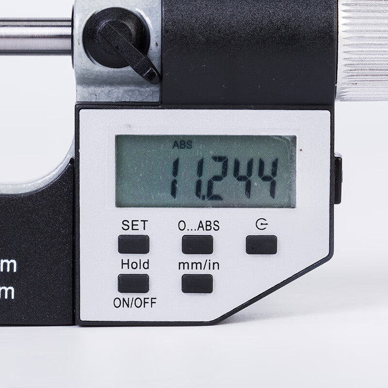 Northwest Qinghai Qingliang Electronic Digital Display Single-Point Micrometer Thin Flat Point Crimping Height Micrometer High Precision 0.001mm 230-51-240/0-25mm