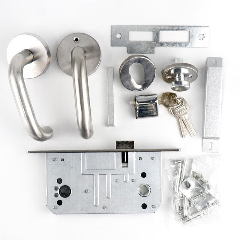 Shanglijin Fire Door Locks, Stainless Steel Safety Passage Locks, Fire Door and Corridor Locks, High-Quality Copper Core Fireproof Locks