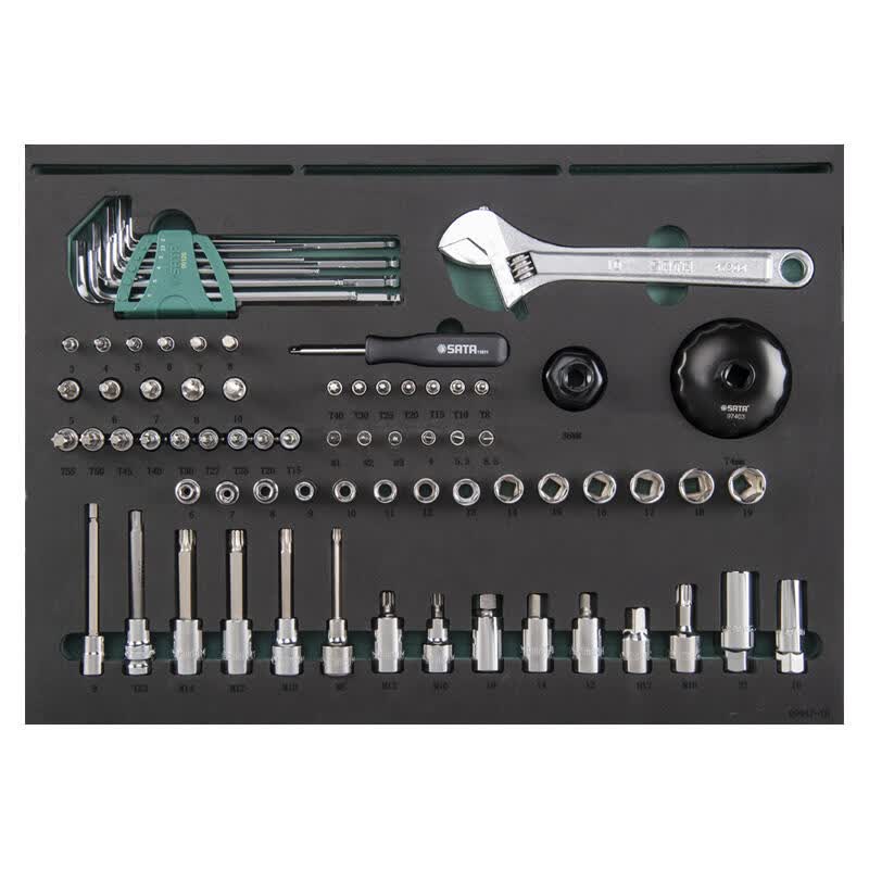 SATA 239-piece German car maintenance and repair kit (including a six-drawer tool cart 95126); 09947