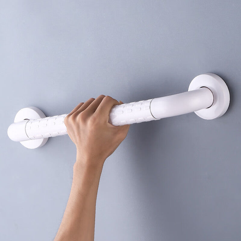 Deqi Stairwell/Corridor Handrail, Staircase/Passageway Step Railing Handle, Wall-mounted Bathroom Handrail, 304 Reinforced White, Length 88cm