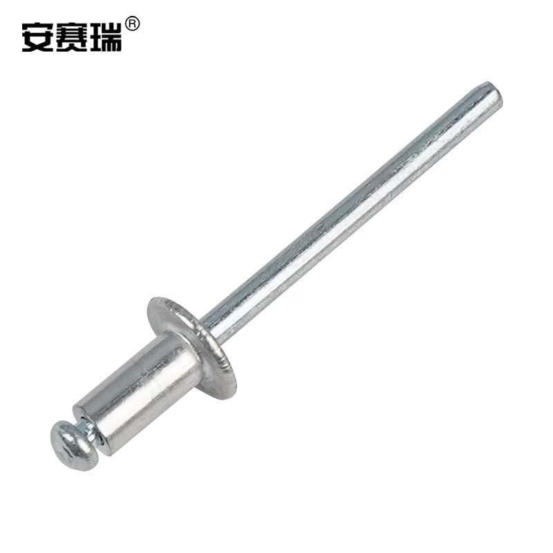 Anselreat Blind Rivets, Aluminum Rivets, Round Head Blind Rivets, Open-Type Rivets, M3.2×9, 100 Pieces, 5K00068