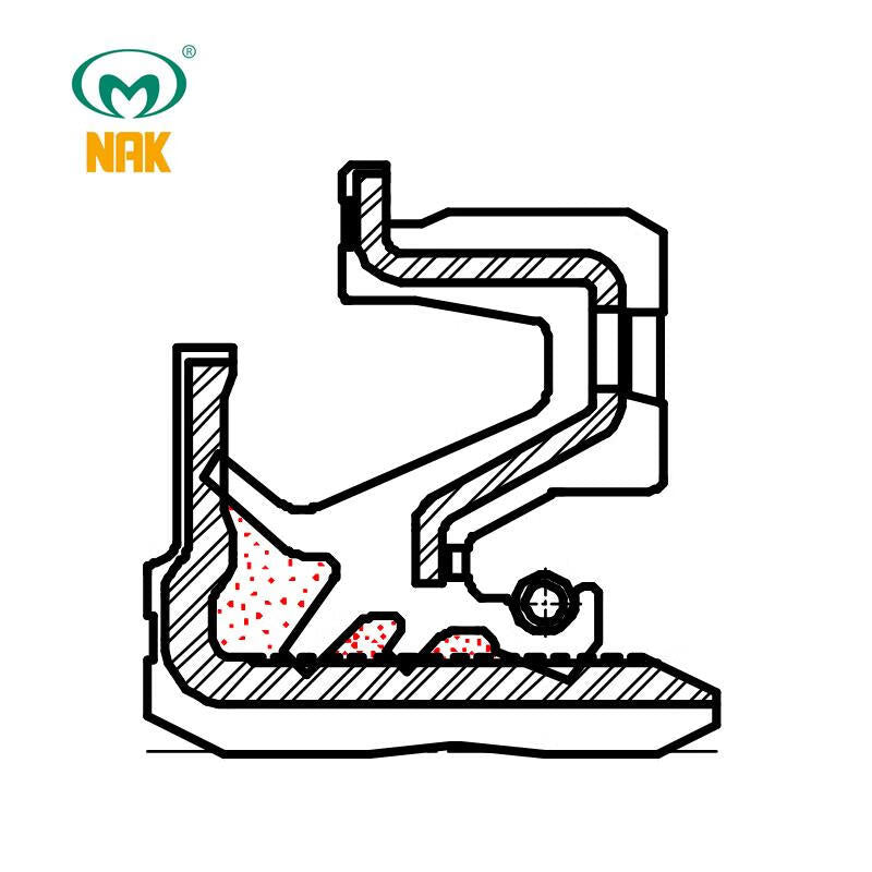 NAK (Maoshun) AJ 70*127*12/19 FKM Fluororubber Combination Oil Seal 1 piece/pack