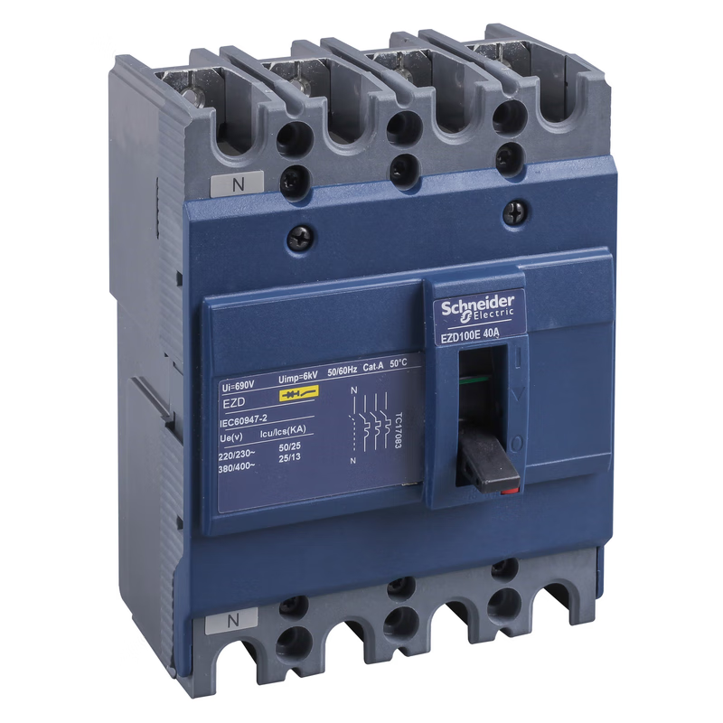 Schneider Electric EZD100E 100A 4P Molded Case Circuit Breaker