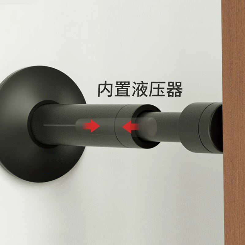 Thousand-speed wheel anti-theft door bumper, no-drill door stop, glass door anti-door hydraulic buffer door top, black [copper/adhesive nail dual-use] buffer door top