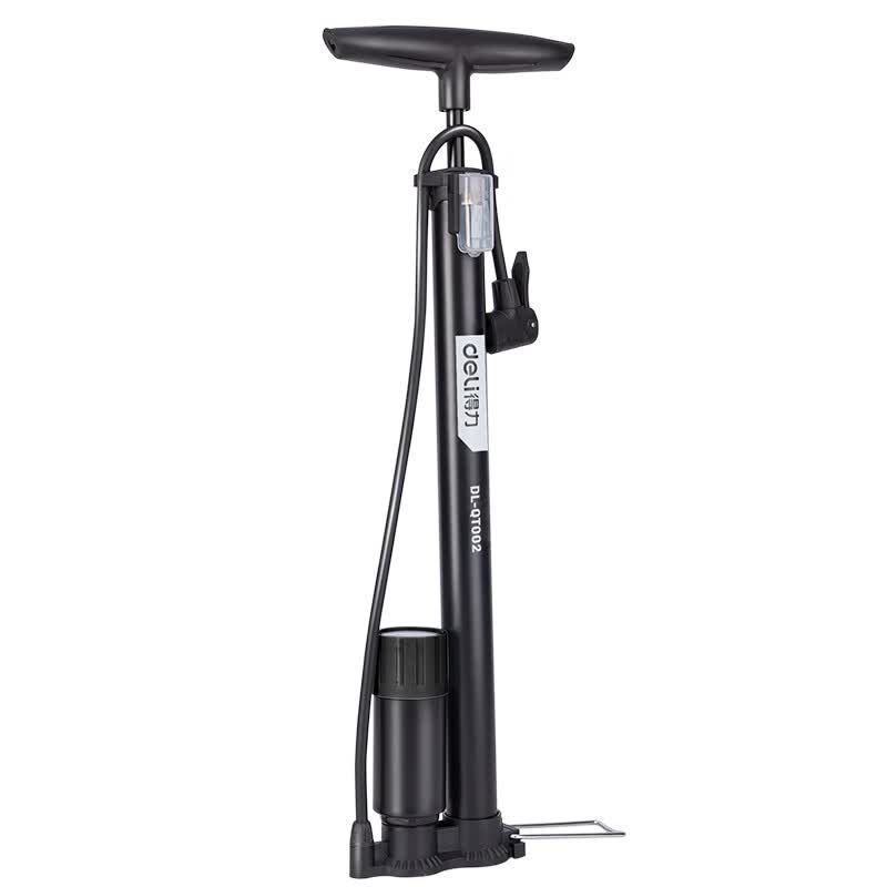 Deli Tools Dual-Pressure Air Pump with Gauge Φ38*600mm; DL-QT002