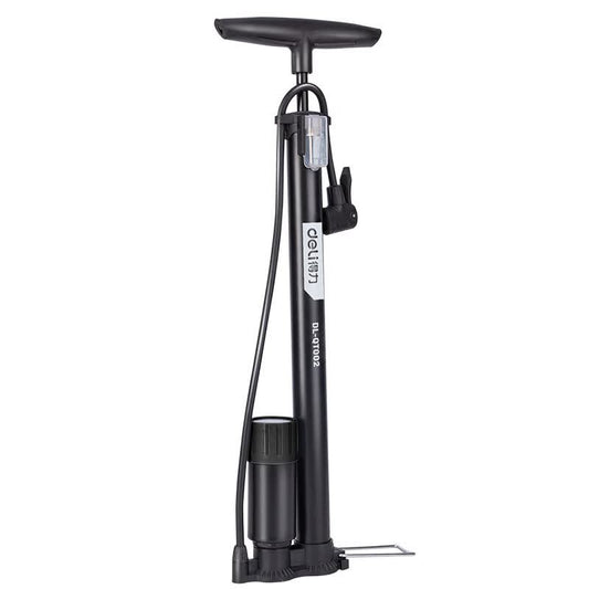 Deli Tools Dual-Pressure Air Pump with Gauge Φ38*600mm; DL-QT002