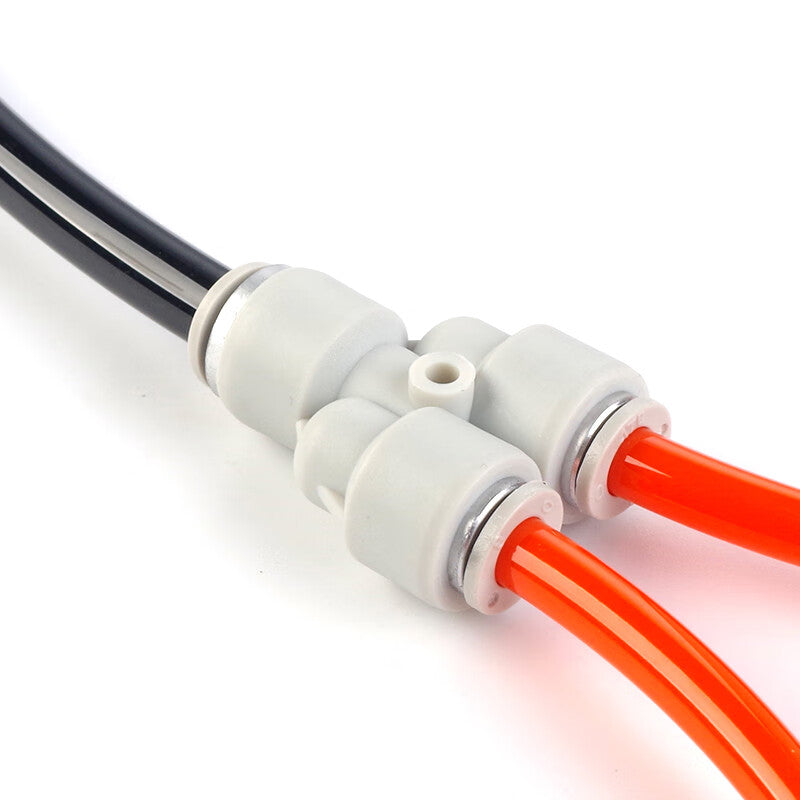 AirTAC Y-Type Tee Quick-Change Connector for φ10mm-φ8mm Piping