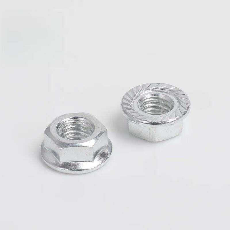 Stingxu galvanized screws, flange nuts, anti-loosening nuts, cap-type wing nuts, galvanized anti-loosening nuts M5 (200 pieces)