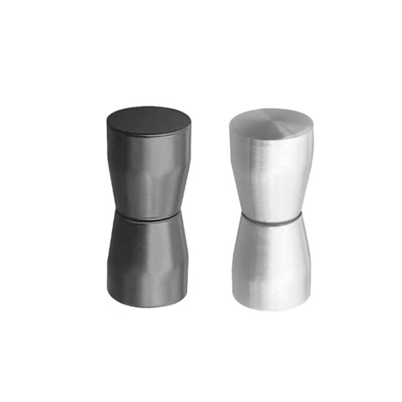 Zhonglicheng Stainless Steel Handles, Partition Door Handles for Public Toilets, 50mm Concave Handles, Beveled Handles, Stainless Steel - Steel Color
