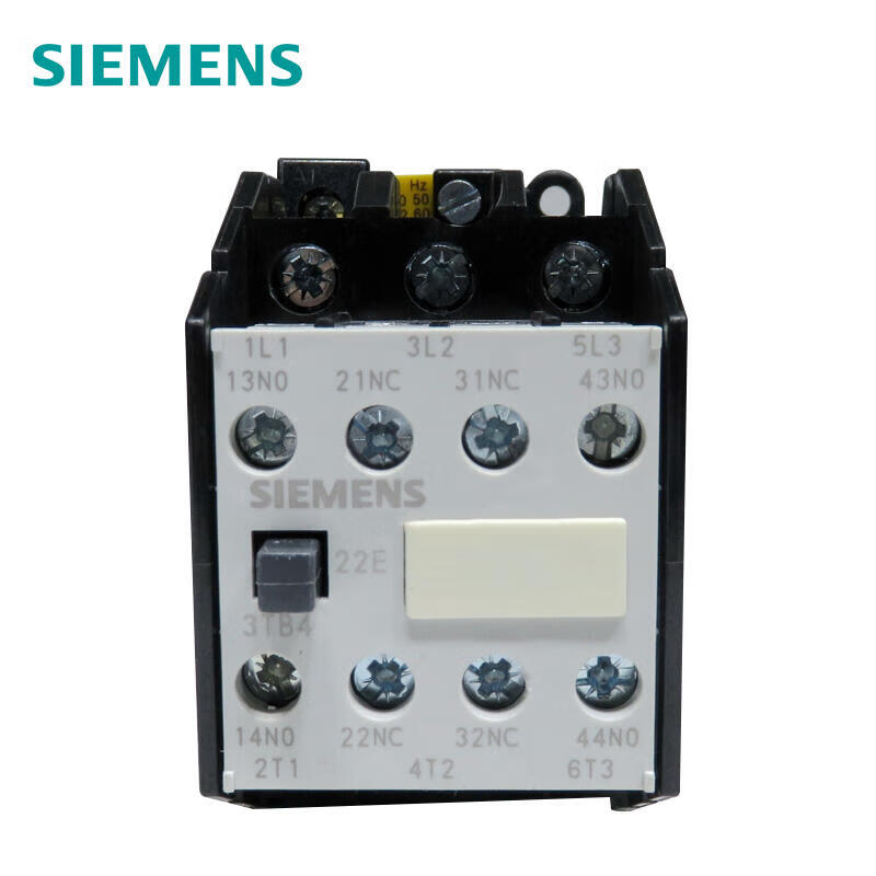 Siemens contactor AC50HZ, 220V 9A 4kW auxiliary contact: 1 normally open contact, specification 0 threaded connection; 3TB40100XM0