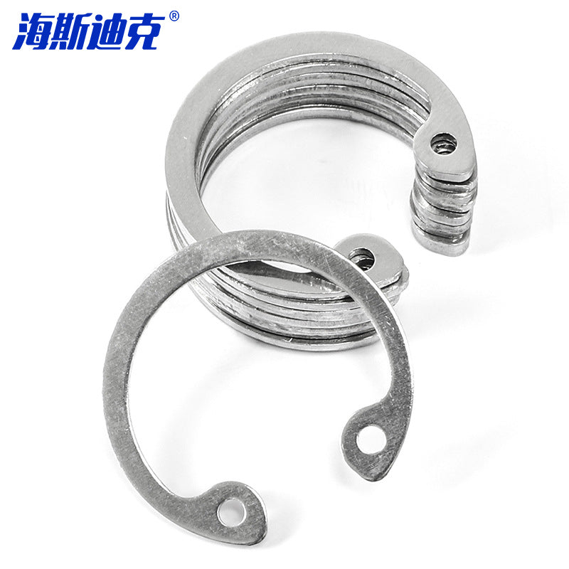 Haisdic [Beijing Warehouse Delivery] C-type circlip and retainer ring, boxed combination set, carbon steel black shaft, Φ5-Φ19 (1 box) HKqy-68