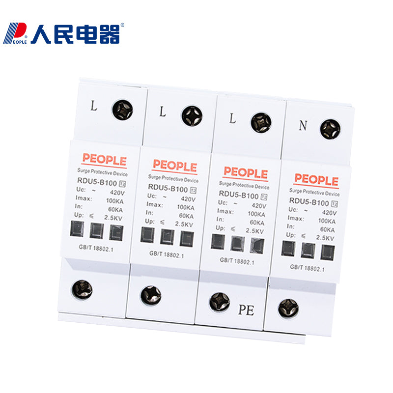 People's Electrical RDU5 4P Surge Protector 60KA 420V