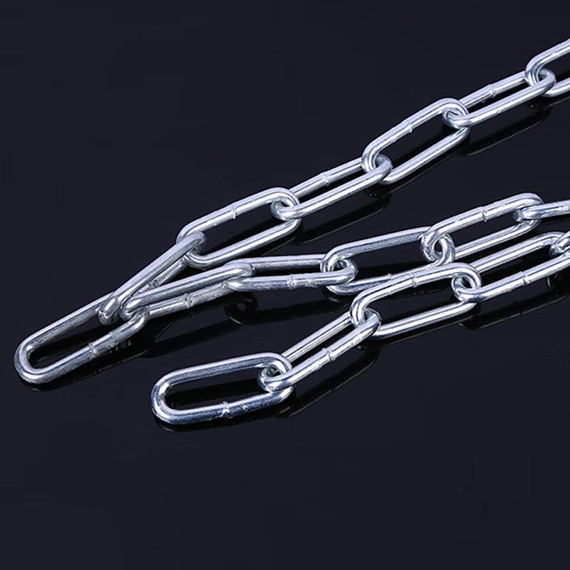 Jingu Lao KCAA-266 galvanized iron chain, anti-theft, thickened and lengthened welded iron chain lock, hanging chain for cattle, M3, 1 meter long.