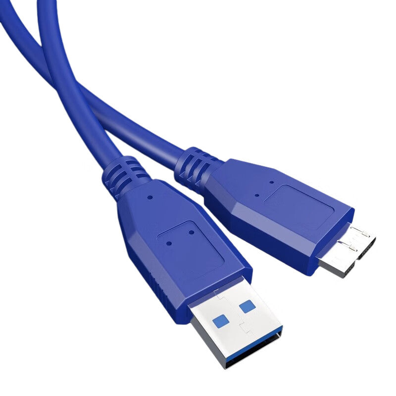 High-speed USB 3.0 MicroB data cable, USB external hard drive data connection cable, black, 0.3 meters, JN-GSX550