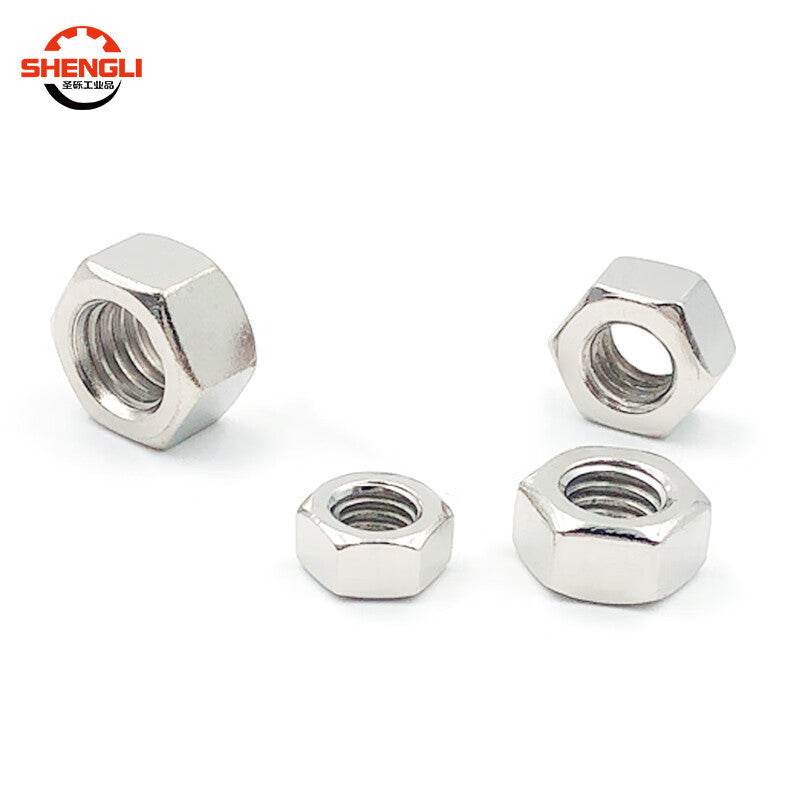 Saint-Struck GB6170 Nickel-Plated Grade 8 High-Strength Hex Nuts/Hex Screws M4 [200 Pieces]