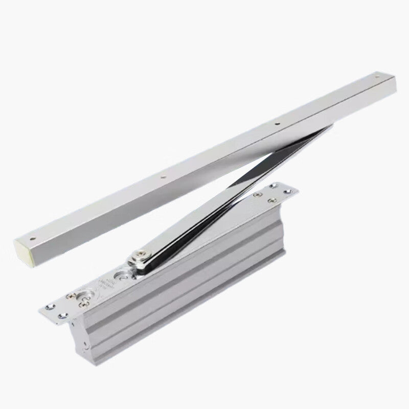 Deqi Concealed Door Closer, Hydraulic Buffer Door Closer for Wooden Doors and Hidden Doors, Thickened Version: Square Concealed Door Closer