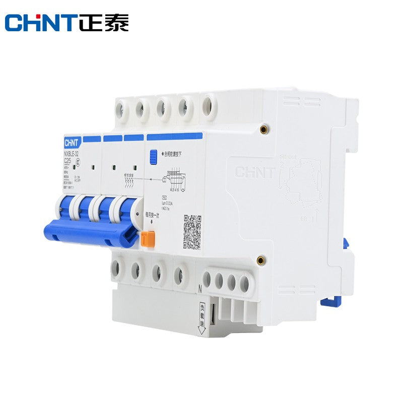 Chint NXBLE-32-4P-C25 Circuit Breaker with Leakage Protection