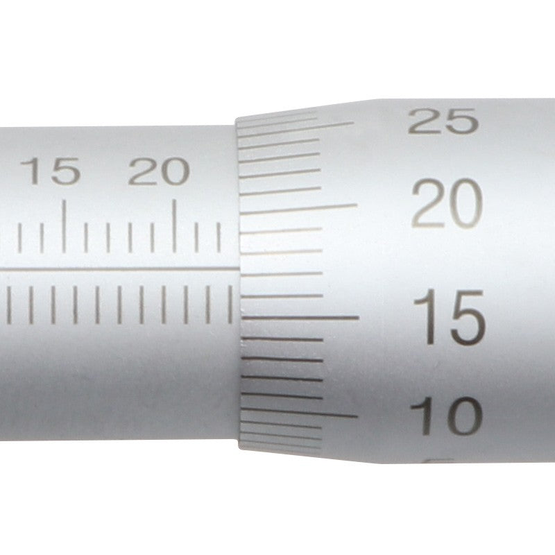 Three-dimensional digital micrometer with 0-25mm high precision (0.001mm) spiral micrometer and flat round head, JD368 mechanical, 0-13mm flat head with nut.