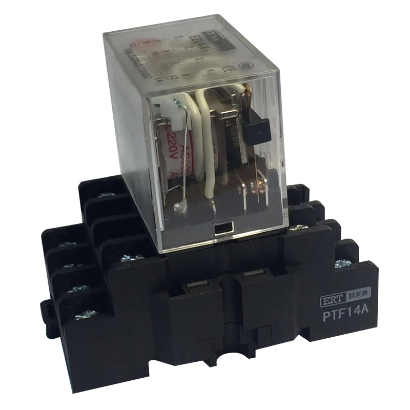 ERT EZL4N-220A AC220V small relay plug-in type without base (4 sets of LDE lamps 10A 14-pin coil AC 220V)